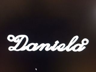 Mittnamnhalsband Namnhalsband i 18k guld Daniela - 2