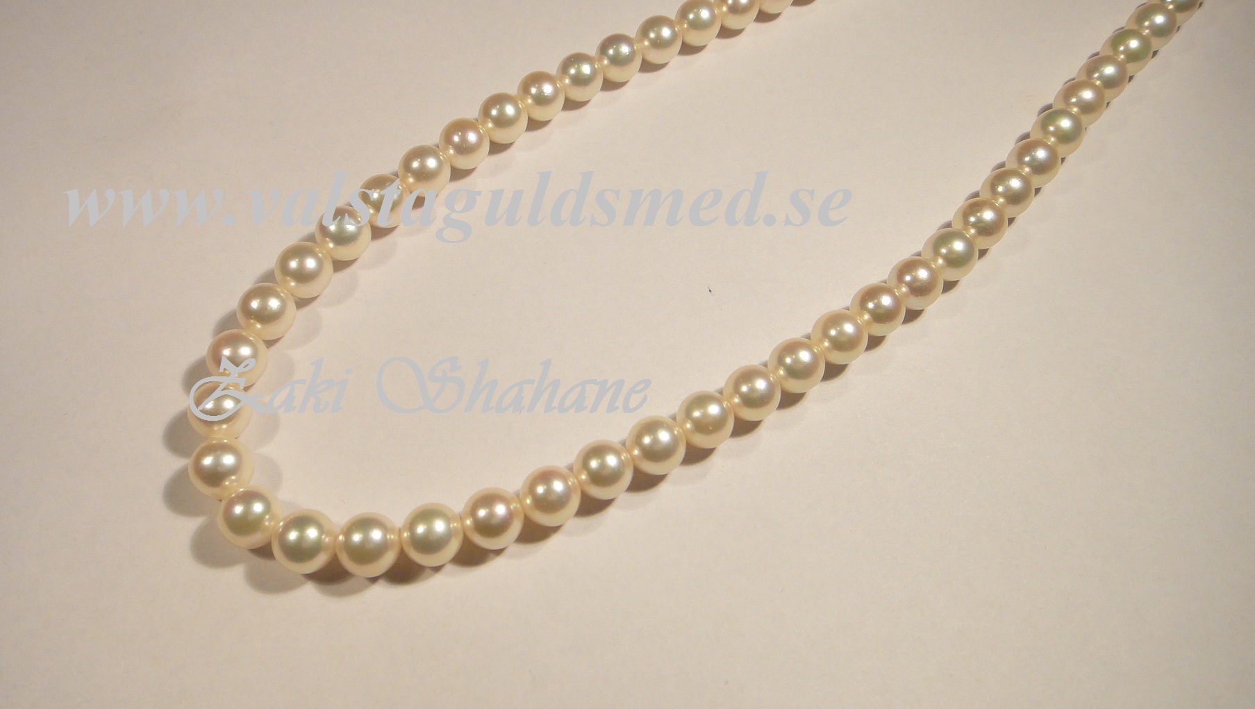 Pärlhalsband Odlade Pärlor 7.5 mm - 4
