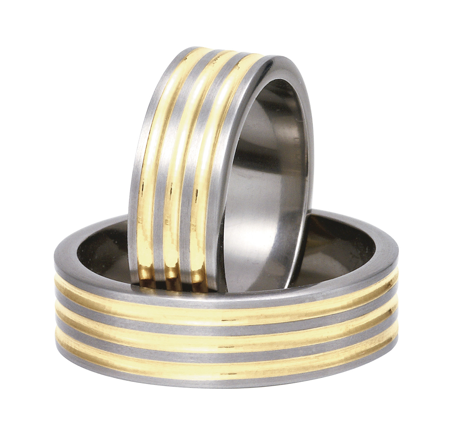 Titanring med Gulguld TG82-7
