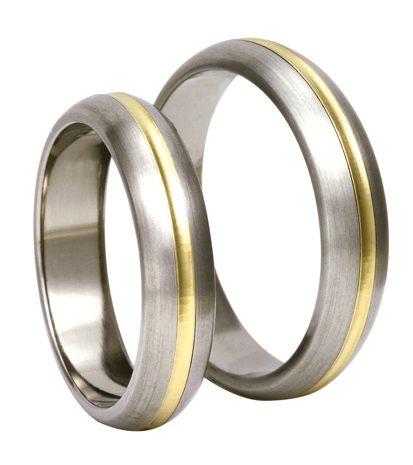 Titanring med Gulguld TG81-5