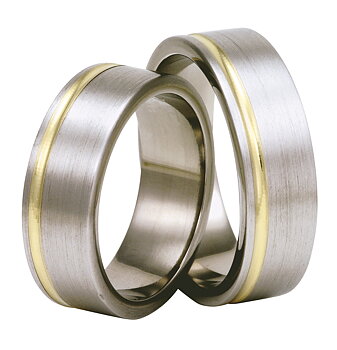 Titanring med Gulguld TG72-7