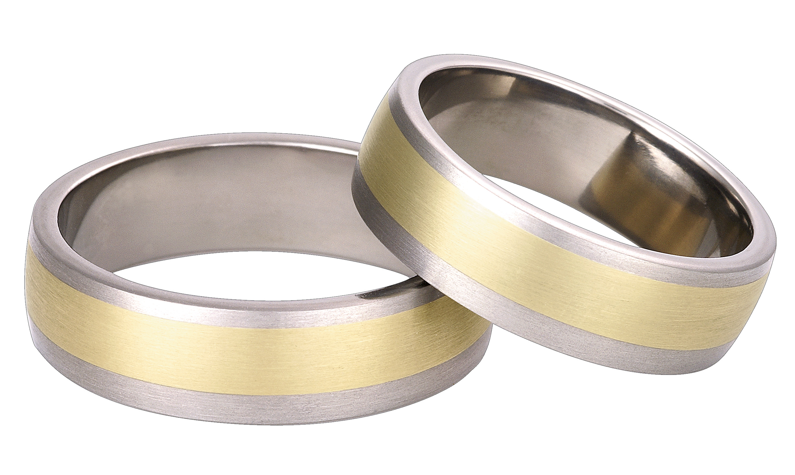 Titanring med Gulguld TG69-7