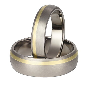 Titanring med Gulguld TG63-5