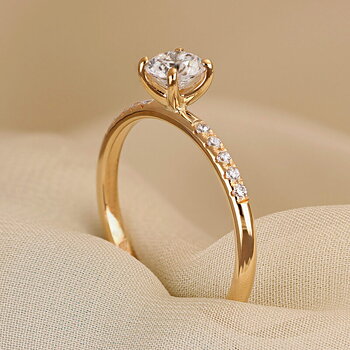 Adina EF37 - Lab Grown sidostensring 0,50 ct