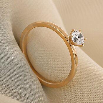 9015 EF38 - Lab Grown solitärring 0,40 ct i rödguld