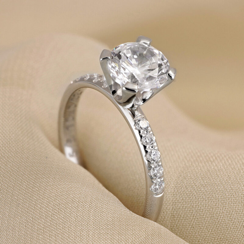 Adina EF22 - Lab Grown sidostensring 0,50 ct