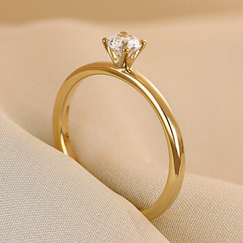 9012  EF23 - Lab Grown solitärring 0,30 ct i rödguld
