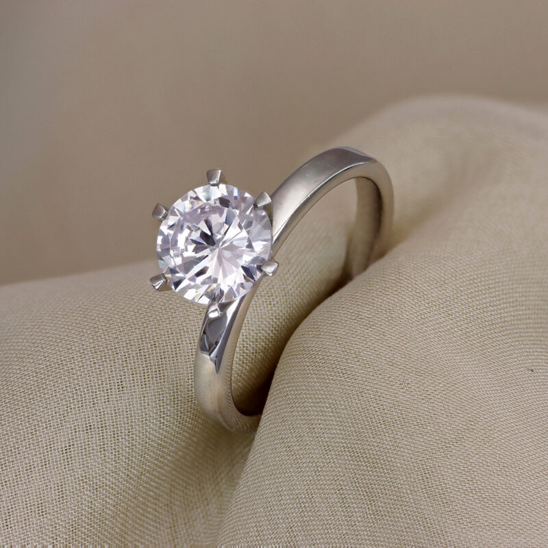 9012  EF22 - Lab Grown solitärring 2,0 ct i vitguld