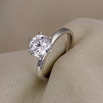 9012  EF22 - Lab Grown solitärring 2,0 ct i vitguld