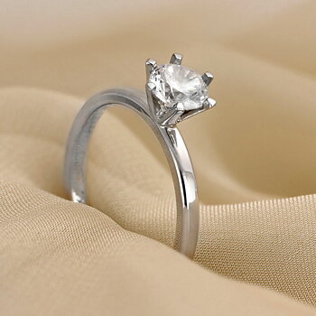 9012 EF22 - Lab Grown solitärring 0,75 ct i vitguld