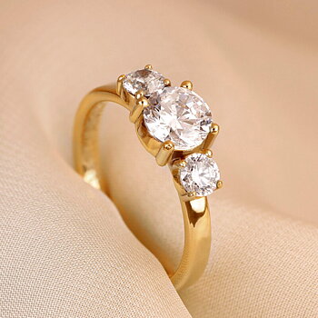 Anita - Lab Grown sidostensring 1,0 ct i rödguld