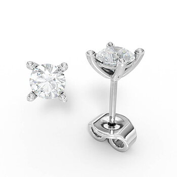 AURE 14D - Studs Brilliant 0,60 i vitguld
