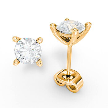 AURE 15D - Studs Brilliant 1,00 i rödguld