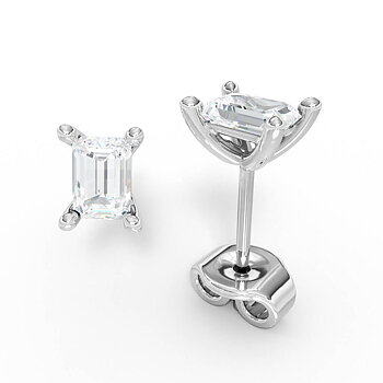 AURE 22D - Studs Emerald 0,60 i vitguld