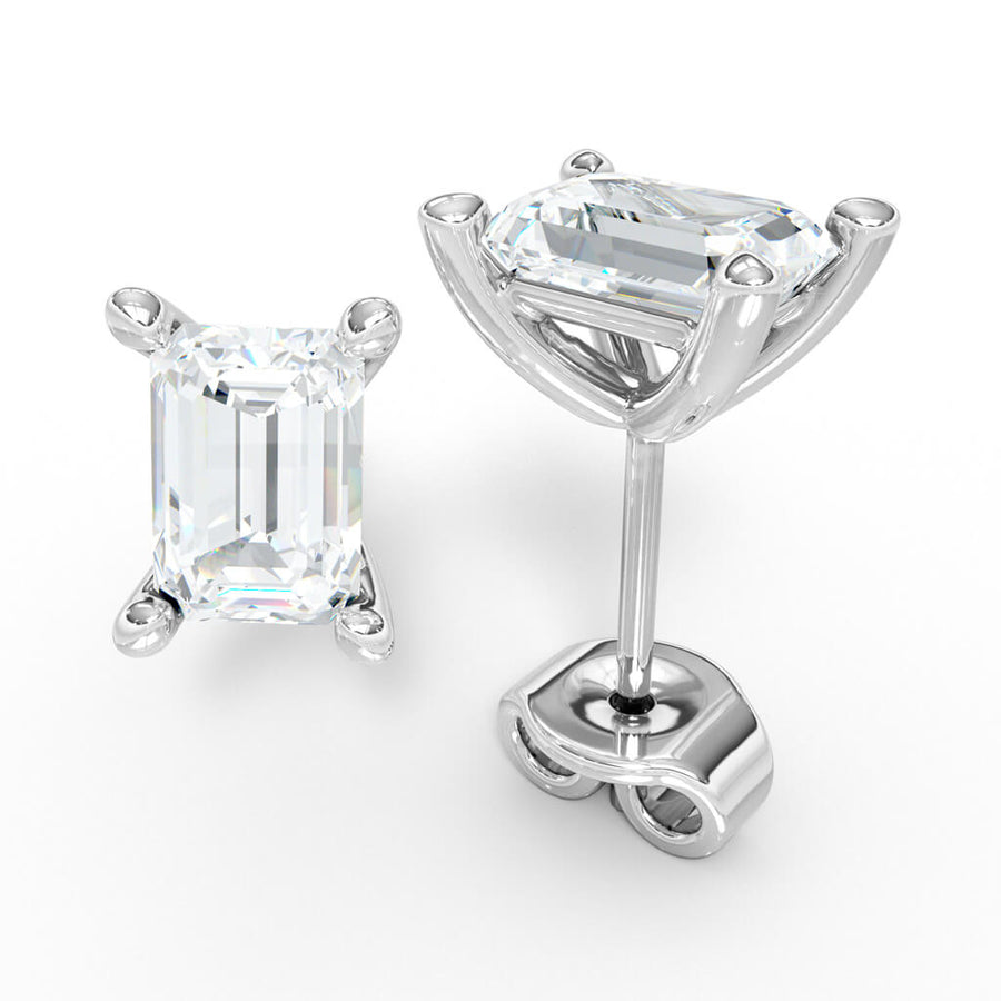 AURE 24S - Studs Emerald Sapphire 1,40 i vitguld