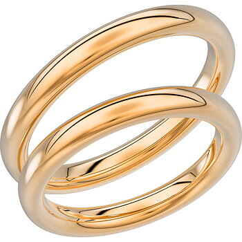 220-3 - Slät ring i rödguld