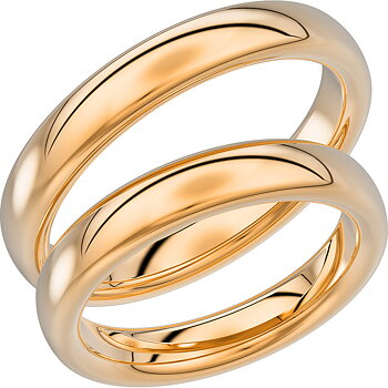 220-4 - Slät ring i rödguld