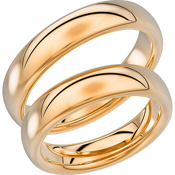 220-5 - Slät ring i rödguld