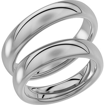 220-5 - Slät ring i vitguld