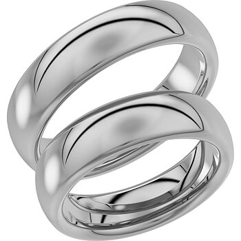 220-6 - Bred slät ring i vitguld