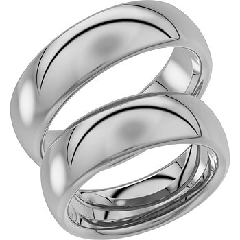 220-7 - Bred slät ring i vitguld