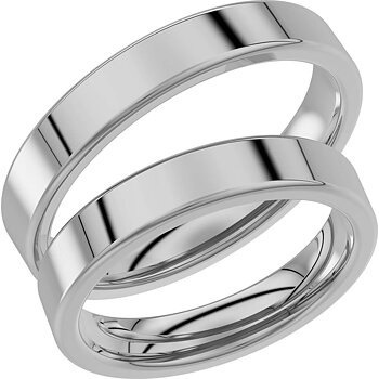 237-4 - Slät ring i vitguld