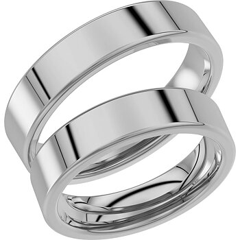 237-5 - Slät ring i vitguld