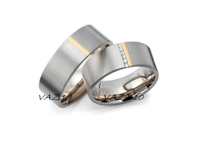 Förlovnings Ring i 18k vit & rött guld AZURO