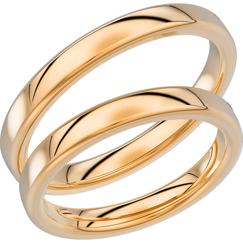 240-3 - Slät ring i rödguld