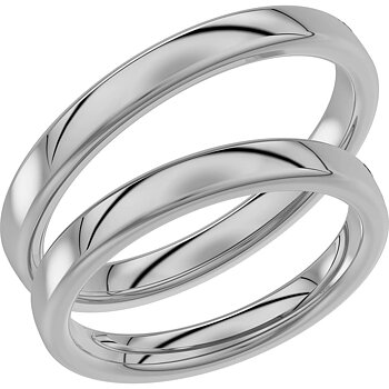 240-3 - Slät ring i vitguld