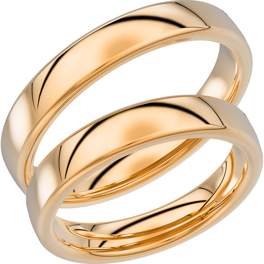 240-4 - Slät ring i rödguld