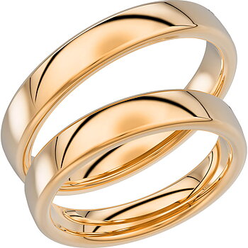 240-4 - Slät ring i rödguld