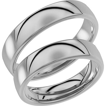 240-5 - Bred slät ring i vitguld