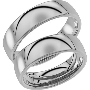 240-6 - Bred slät ring i vitguld