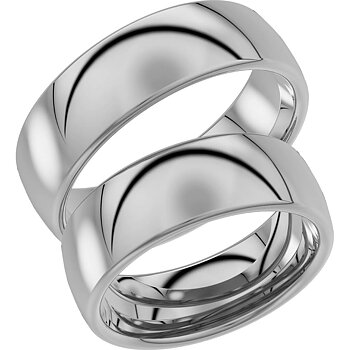 240-7 - Bred slät ring i vitguld
