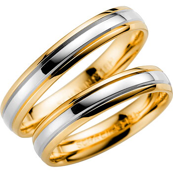 257-4 - Flerfärgad ring i rödguld & vitguld