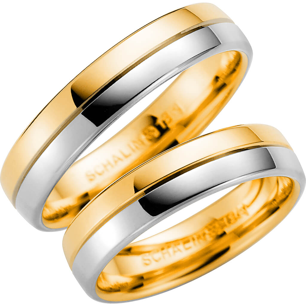 258-5 - Flerfärgad ring i rödguld & vitguld