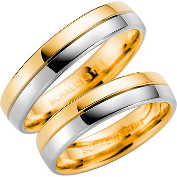 258-5 - Flerfärgad ring i rödguld & vitguld