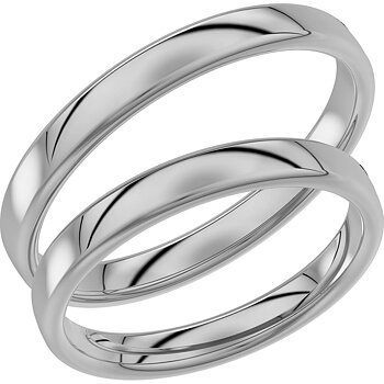 720-3 - Smal slät ring i vitguld