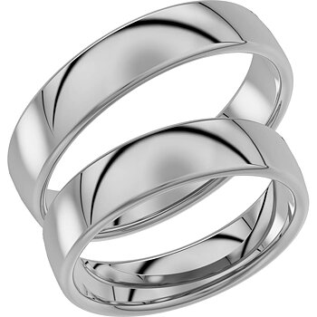 720-5 - Slät ring i vitguld