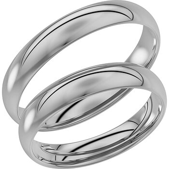 92-4 - Slät ring i vitguld