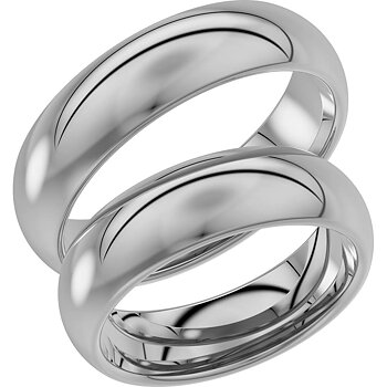92-6 - Bred slät ring i vitguld