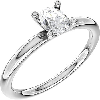 AURE 6S - Oval 0,30 Sapphire i vitguld