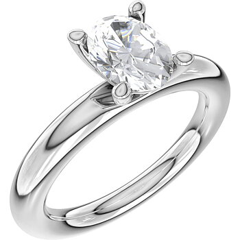 AURE 8S - Oval 0,70 Sapphire i vitguld