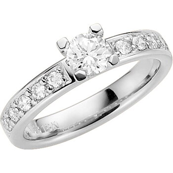 GNISTRA - Diamantring i vitguld