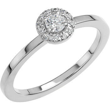 LOVE 03 - Smal och nätt haloring i rödguld