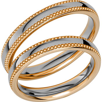 Reflection 17 - Flerfärgad ring i rödguld & vitguld