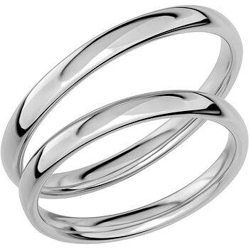 SR1002 - Slät ring i vitguld