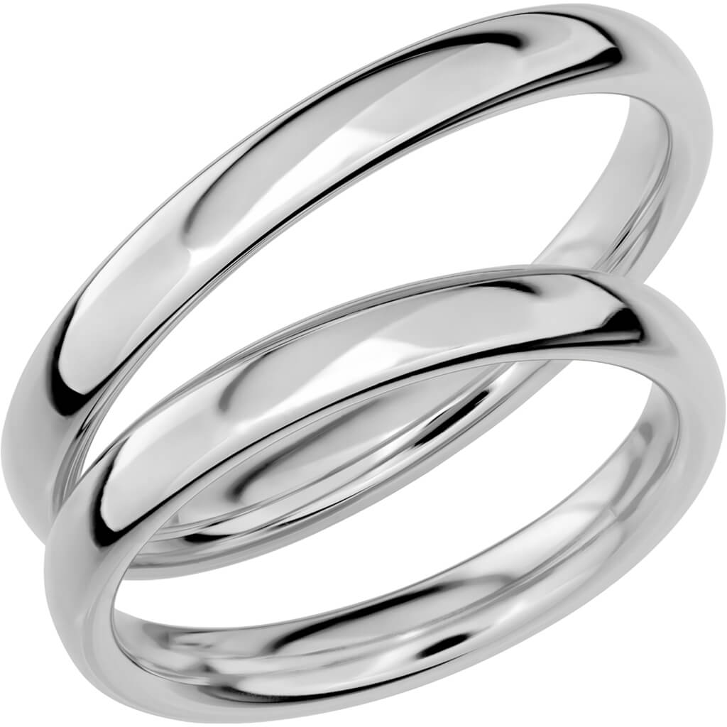 SR1003 - Slät ring i vitguld