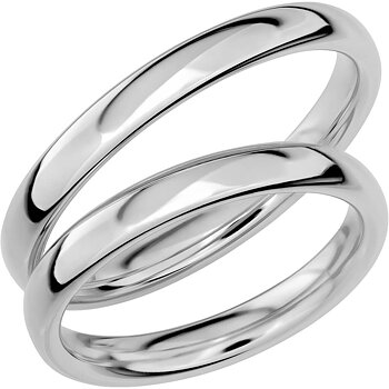 SR1003 - Slät ring i vitguld